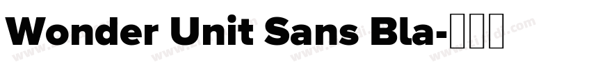 Wonder Unit Sans Bla字体转换